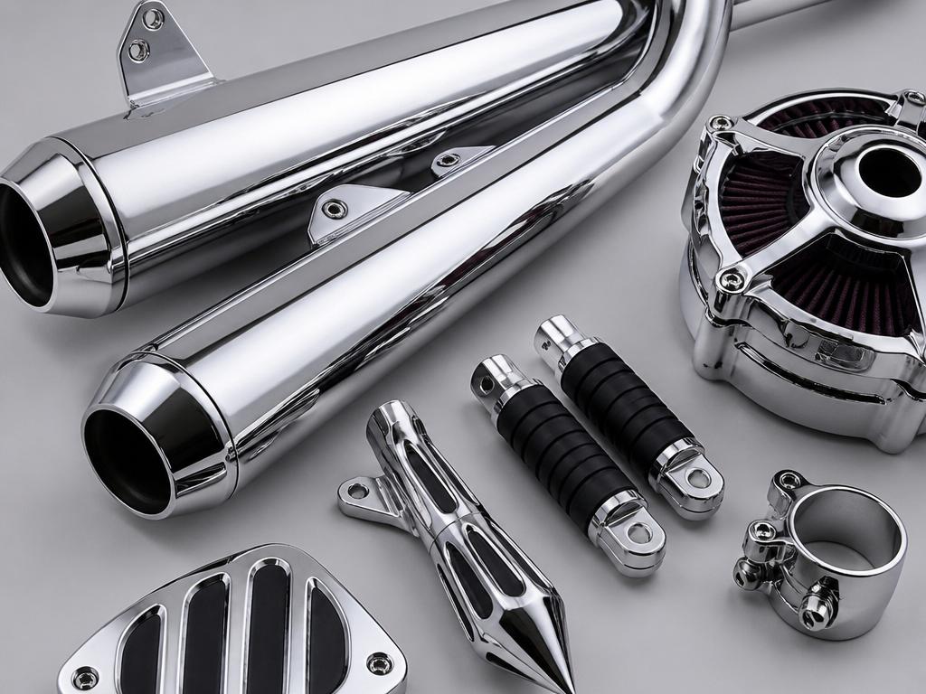 Chrome exhaust pipes and cruiser parts